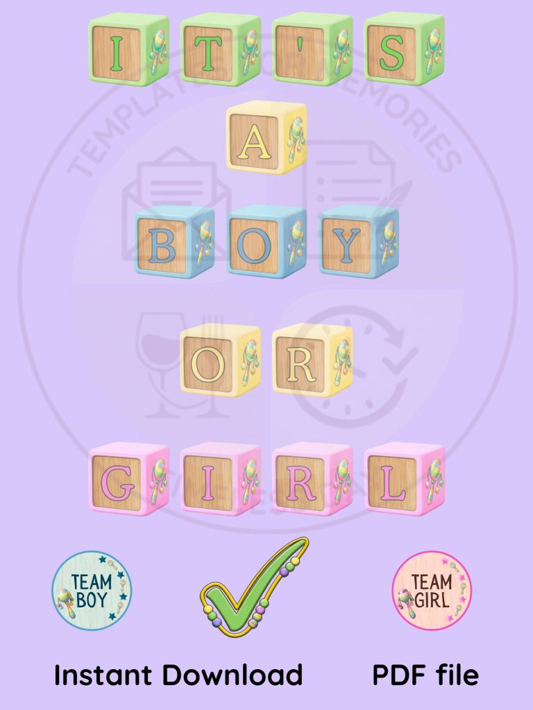 baby gender reveal website mock up picture 1500 x 2000