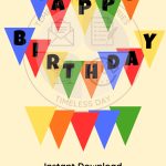 birthday banner triangle english website mock up picture 1500 x 2000
