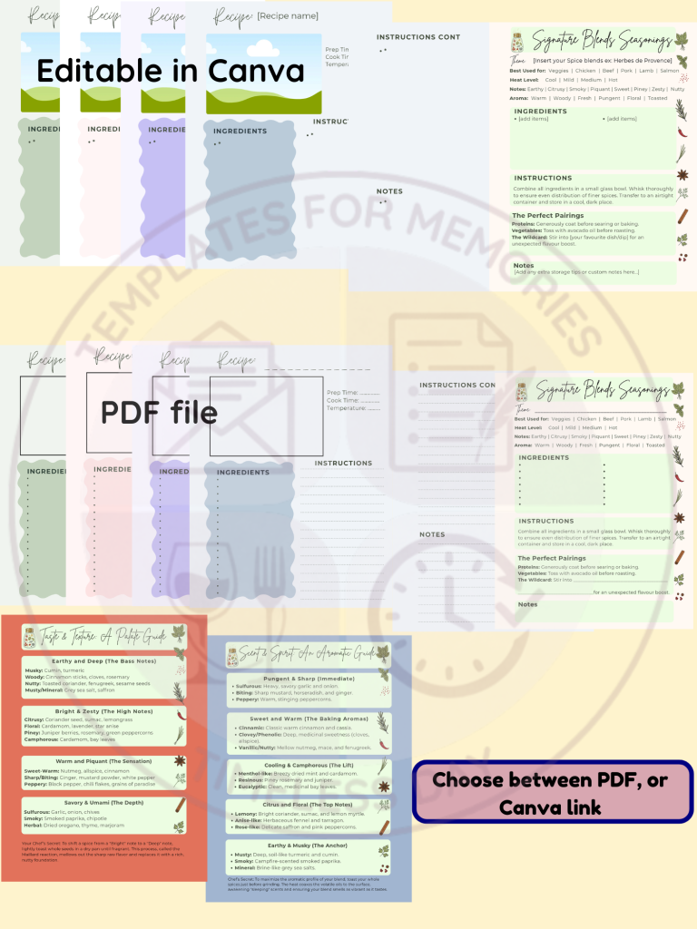 recipe templates mock up picture 1500 x 2000