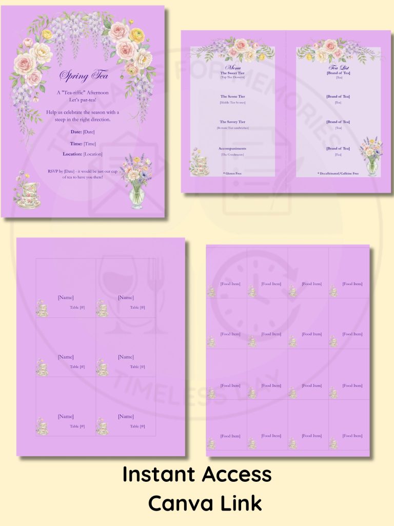 spring tea party website mock up picture 1500 x 2000