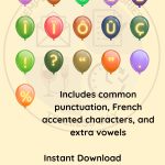 alphabet generic balloon banner mock up 2