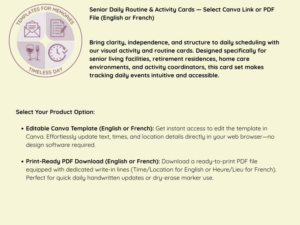 senior activity cards website mockup 3