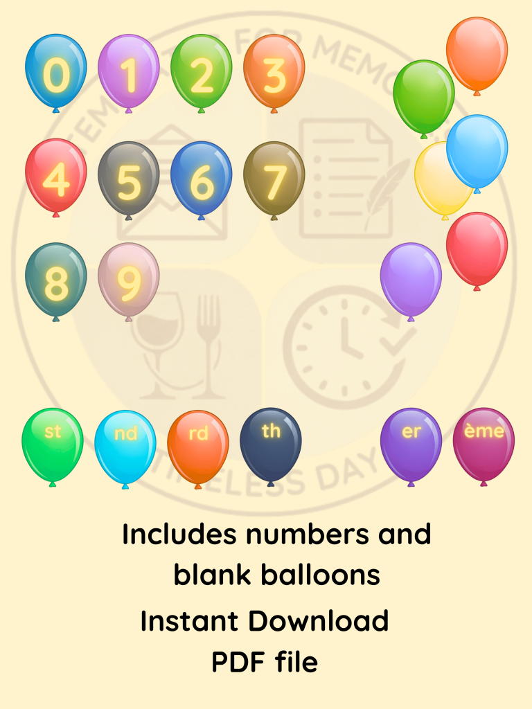 alphabet generic balloon banner mock up picture 3
